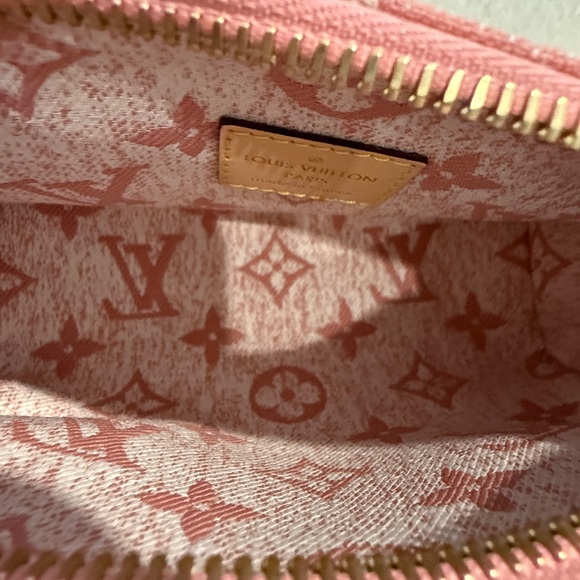 New Louis Vuitton Pink Denim Nano Speedy - Picture 13 of 13